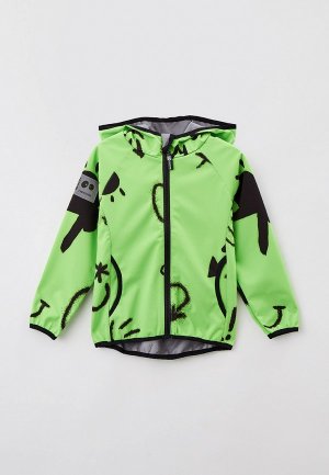 Куртка Bukidz Софтшелл. Цвет: зеленый
