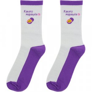 Носки , размер 40-45, фиолетовый Kawaii Factory. Цвет: фиолетовый