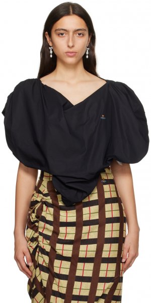 Черная блузка в форме сердца Vivienne Westwood