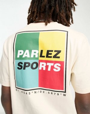 Бежевая футболка riviera эксклюзивно для ASOS Parlez