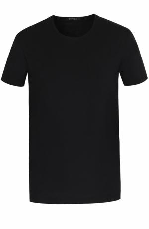Хлопковая футболка La Perla. Цвет: чёрный