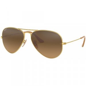 Солнцезащитные очки, коричневый, золотой Ray-Ban. Цвет: коричневый