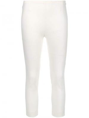 Укороченные брюки узкого кроя Ermanno Scervino. Цвет: белый