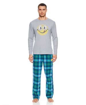 Мужской топ, шорты и пижама, комплект из 3 предметов , синий Joe Boxer