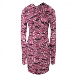 Платье из вискозы Isabel Marant. Цвет: розовый