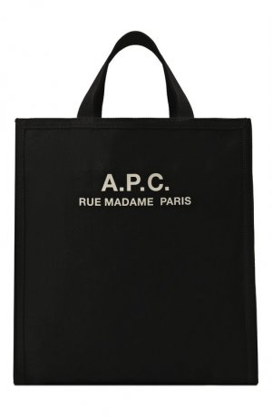 Текстильная сумка-шопер A.P.C.. Цвет: чёрный