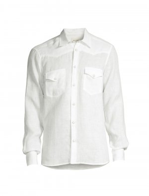 Льняная рубашка в стиле вестерн BLK DNM, белый Dnm