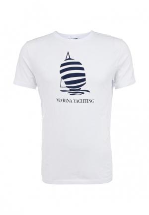 Футболка Marina Yachting. Цвет: белый