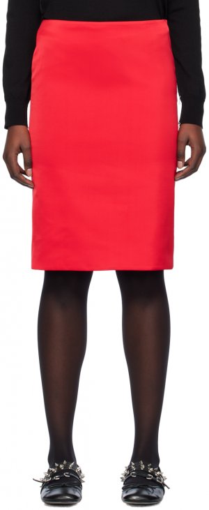 Красная юбка-миди со шлейкой We11Done