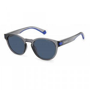 Солнцезащитные очки Polaroid, синий, серый POLAROID. Цвет: синий/серый