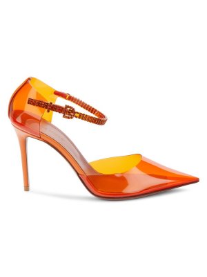 Прозрачные туфли Ursinagl , оранжевый Amina Muaddi