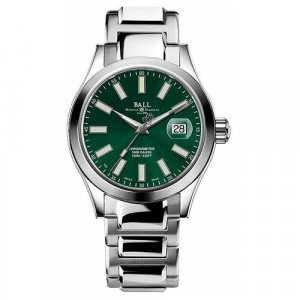 Наручные часы , серебряный, зеленый BALL. Цвет: зеленый/серебристый