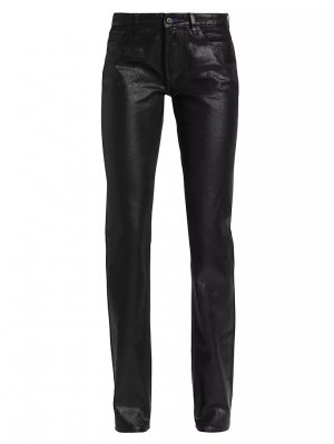 Лакированные джинсы скинни со средней посадкой , черный Ralph Lauren Collection
