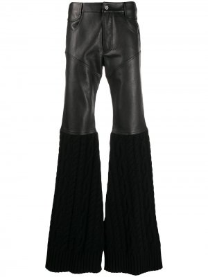 Расклешенные брюки со вставками Telfar. Цвет: черный