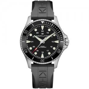 Наручные часы Khaki Navy, черный, серебряный Hamilton. Цвет: черный