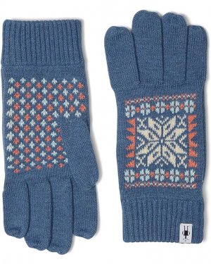 Перчатки Fair Isle Snowflake Gloves, цвет Blue Horizon Heather Smartwool