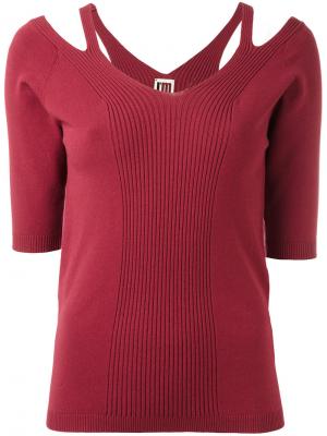 Трикотажная блузка с вырезными деталями IM Isola Marras I'M. Цвет: красный