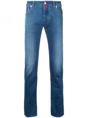 Зауженные джинсы с отворотными брючинами Jacob Cohen. Цвет: синий