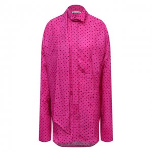 Блузка из вискозы Balenciaga. Цвет: розовый