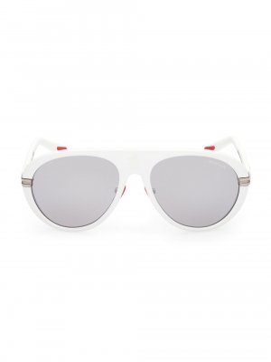 Солнцезащитные очки-авиаторы Navigaze 57MM , белый Moncler