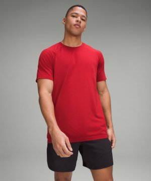 Рубашка с коротким рукавом Metal Vent Tech , красный Lululemon