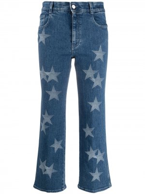 Прямые джинсы с принтом Stella McCartney. Цвет: синий