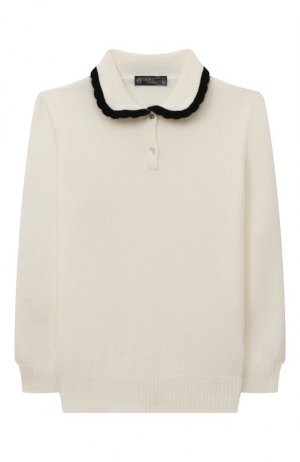Кашемировый пуловер Giorgetti Cashmere. Цвет: кремовый