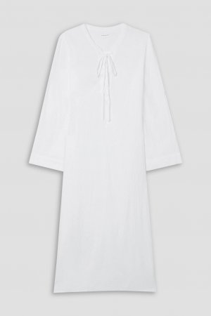 Платье макси Jules со шнуровкой и хлопковой вуалью HONORINE, белый Honorine