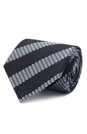 Шелковый галстук Zegna. Цвет: синий