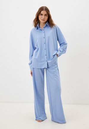 Пижама Minaku. Цвет: голубой