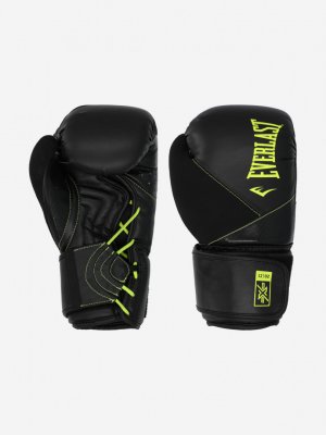 Перчатки боксерские Protex PU, Черный Everlast. Цвет: черный