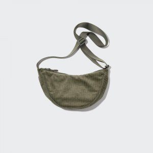Мини-сумка Cordurpy на плечо, оливковый Uniqlo