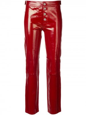 Укороченные брюки прямого кроя RtA. Цвет: красный