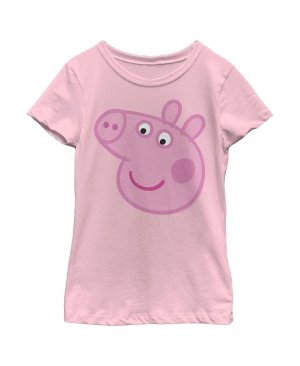 Детская футболка с большим лицом «Свинка Пеппа» для девочек Hasbro
