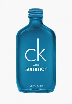 Туалетная вода Calvin Klein CK ONE SUMMER, древесный фруктовый 100 мл. Цвет: прозрачный