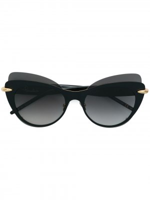 Солнцезащитные очки в оправе кошачий глаз Pomellato Eyewear. Цвет: черный