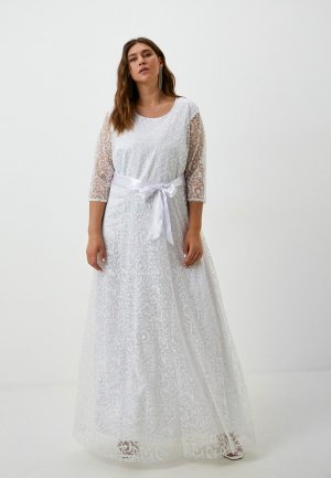 Платье Toku Tino. Цвет: белый