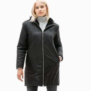Верхняя одежда Женская двусторонняя куртка-парка Lacoste. Цвет: серый