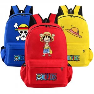 Цельный рюкзак в стиле аниме для мальчиков и девочек, школьный ранец детей, Kawaii, легкие сумки Луффи Нами Усопп Bandai