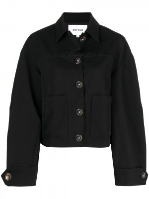 Шерстяной пиджак с широкими рукавами Enföld. Цвет: черный
