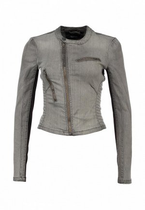 Куртка джинсовая Troll TR798EWKM859. Цвет: серый