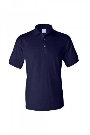 Рубашка поло из джерси DryBlend для взрослых с короткими рукавами , темно-синий Gildan