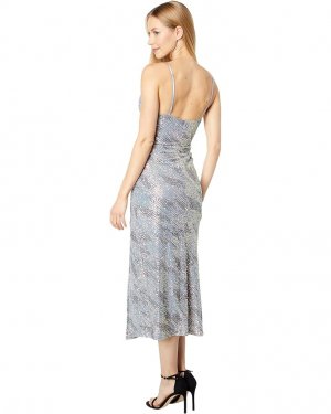 Платье ASTR the Label Hollywood Dress, цвет Silver/Pink Multi
