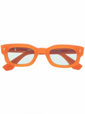 Солнцезащитные очки в прямоугольной оправе Jacque Marie Mage. Цвет: оранжевый