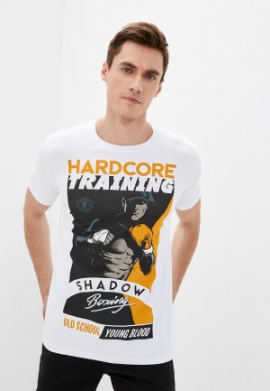 Футболка Hardcore Training Shadow boxing. Цвет: белый