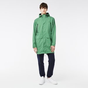 Верхняя одежда Мужская ветровка REGULAR FIT Lacoste. Цвет: зелёный