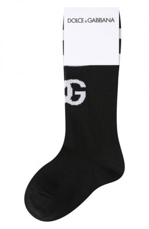 Хлопковые носки Dolce & Gabbana. Цвет: чёрный