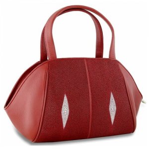 Небольшая модная женская сумка из натуральной кожи ската Exotic Leather