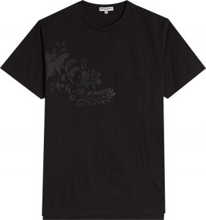 Футболка Printed Cross Crew Neck T-Shirt 'Navy Floral', синий Engineered Garments