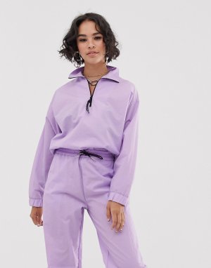 Спортивная куртка -Фиолетовый ASOS DESIGN